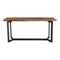 Moes Home Collection 36 x 80 x 28 in. Bent Counter Table - Smoked Brown VE-1039-03-0